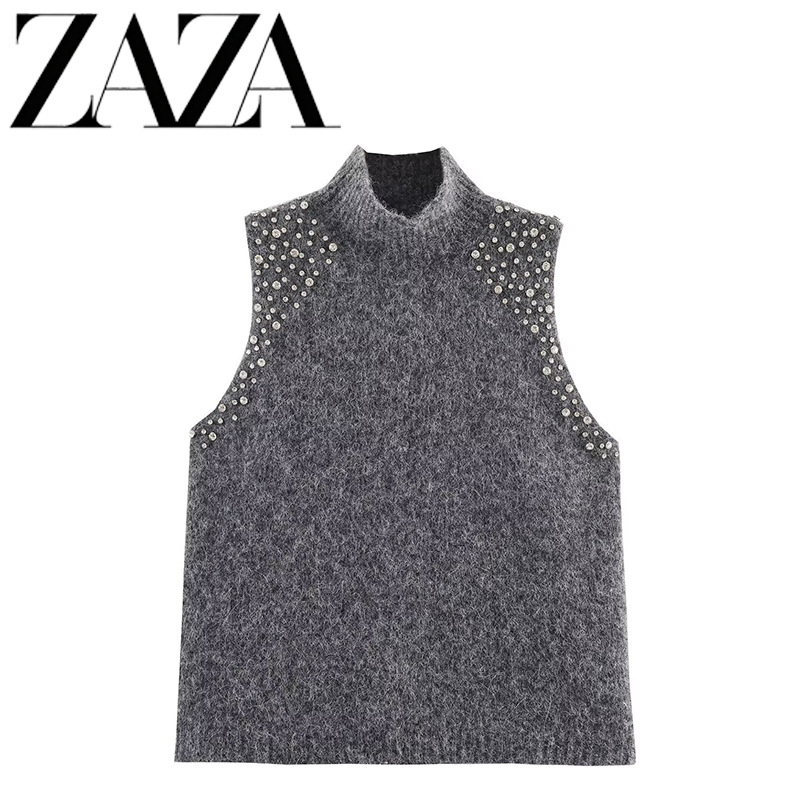 ZAZA hecho por sí mismo estilo europeo al por mayor moda temperamento de mujer joyería de comercio exterior transfronterizo perlas suéter