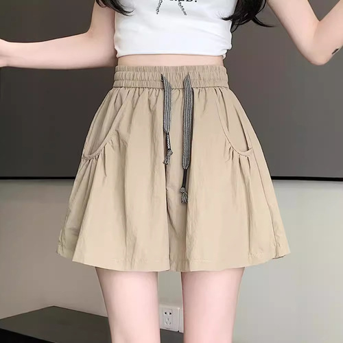 Bingsi Yamamoto quick-drying wide-leg pants skirt shorts for women's summer thin large-size skirt yoga hot pants sports pants