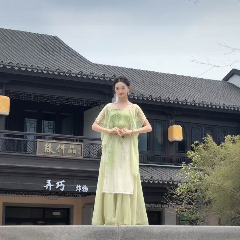 5 Dance Costumes, Gradient Gauze Kimono, Body-Movement Practice Clothes, Chinese Dance Costumes, Hanfu Performance Costumes, Chinese Style
