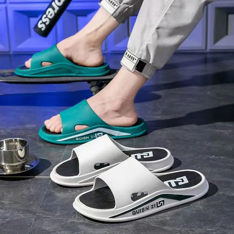 Nueva tendencia de playa interior multifuncional antideslizante antiolor para usar en el hogar zapatillas casuales de moda para hombres image 4