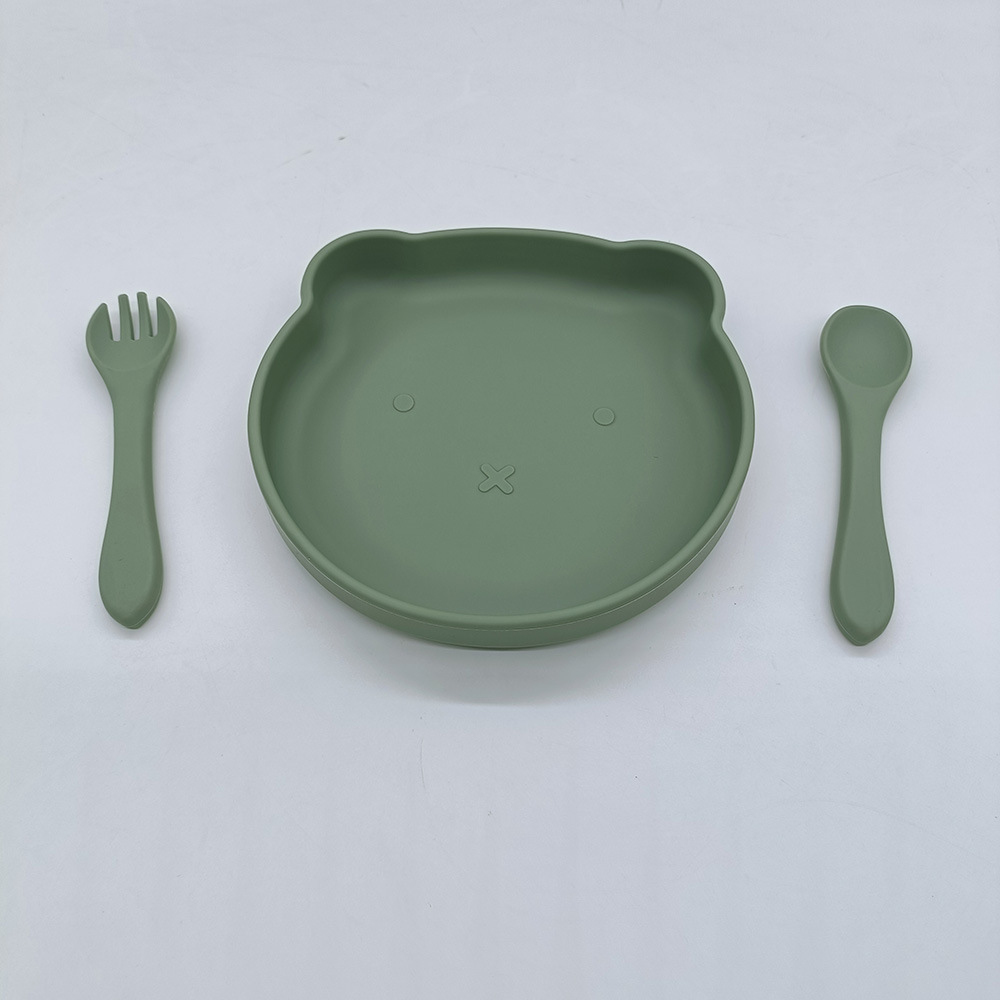 卡通小熊儿童碗叉勺喂养套装