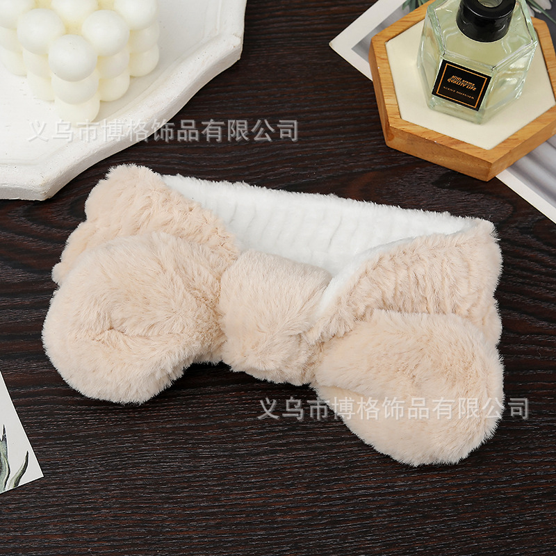 Lavarse la cara especial banda de cabello máscara banda de cabello unisex lavarse la cara maquillaje pelusa banda de cabello al por mayor