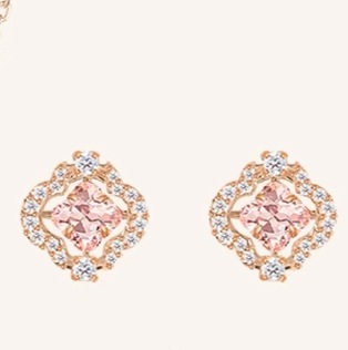 Shijia: オリジナルテンプレート、女性用の鼓動するハートの白鳥のイヤリング、女性用のスワロフスキー要素クリスタルスマートグースイヤリング|undefined