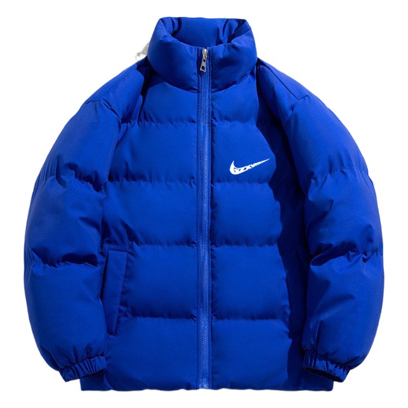 Pareja casual abrigo de pan estudiante abrigo de algodón acolchado collar de pie de los hombres engrosada abrigo de algodón acolchado 2023 invierno nuevo cálido ins moda