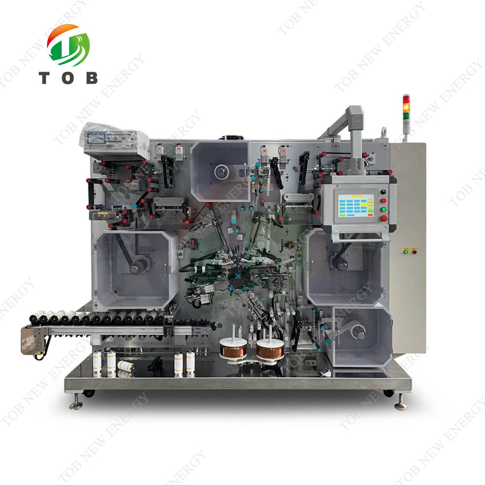 超电全自动卷绕机手动正负极片隔膜胶带上料机全自动极组卷绕机