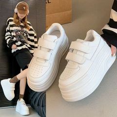 魔术贴小白鞋女2025年秋季新款厚底增高休闲女鞋时尚百搭经典板鞋