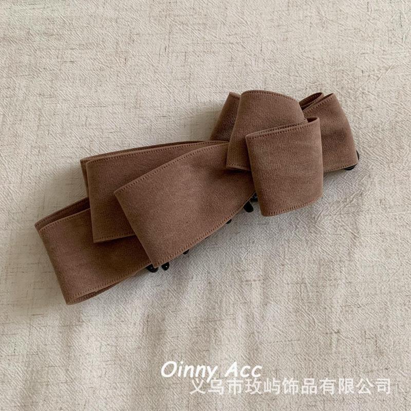 Jennie同款黑色蝴蝶结香蕉夹竖夹高马尾发夹2025年新款发量多头饰|undefined