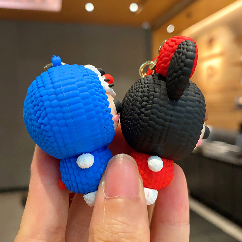 Cordero Minnie llaver adorable gato Dingdong estereoscópio muñeca de silicona colgante pareja bolsa de automóvil colgante regalo