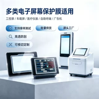 屏幕保护膜样品工控HMI人机界面广告机自助终端设备出厂保护膜