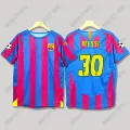 0506 barcelona s home short sleeve no. 30 messi
