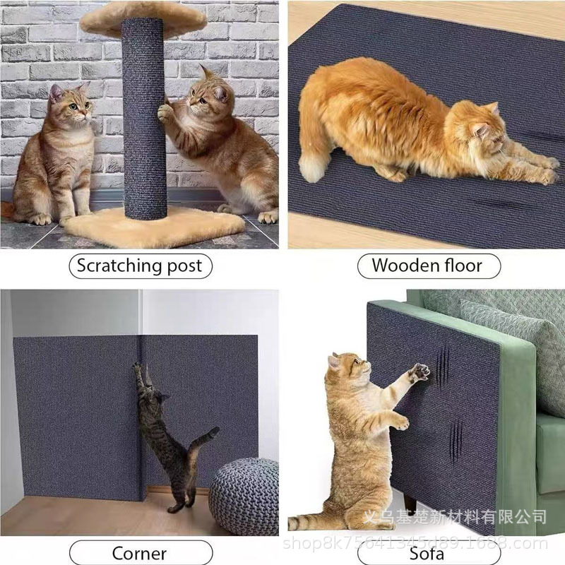 Junta de agarre de gato vertical adhesivo a la pared resistente al desgaste no descamación cojín de agarre de gato anti-gato sofá adhesivo protector juguete de gato cojín de escalada de gato