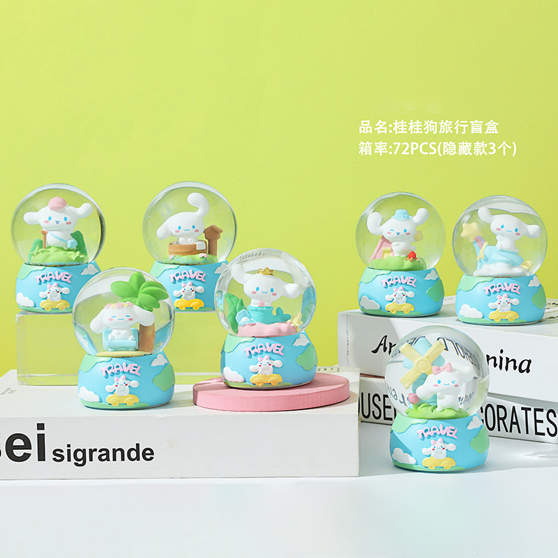 网红热卖卡皮巴拉豚个好运盲盒创意水晶球桌面摆件圣诞礼物装饰品|undefined