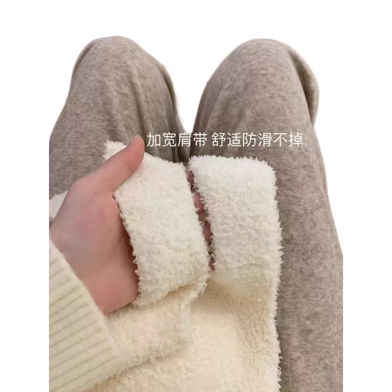 Diseño de corderos, tirantes de peluche, chalecos pequeños, mujeres invierno con terciopelo engrosado, esteras interiores y exteriores con blusas image 6