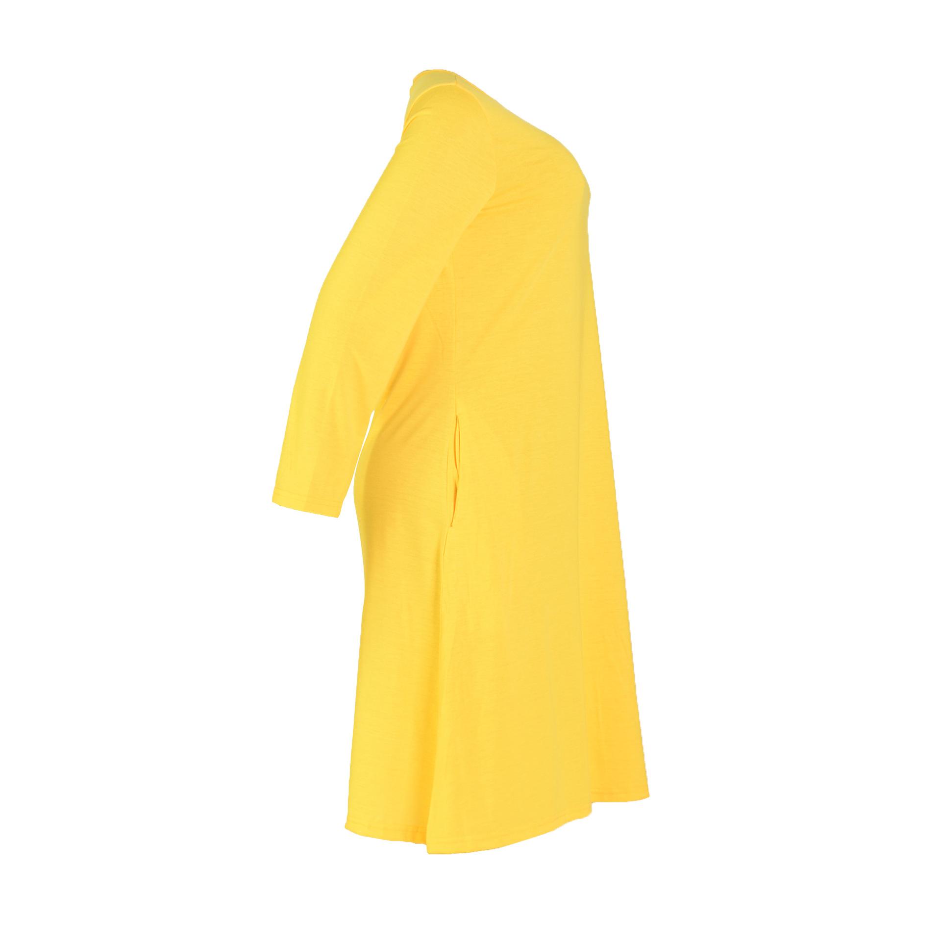 Women Clothing Dress Long Sleeve T-shirt Mid Solid Color Basic Summer Autumn