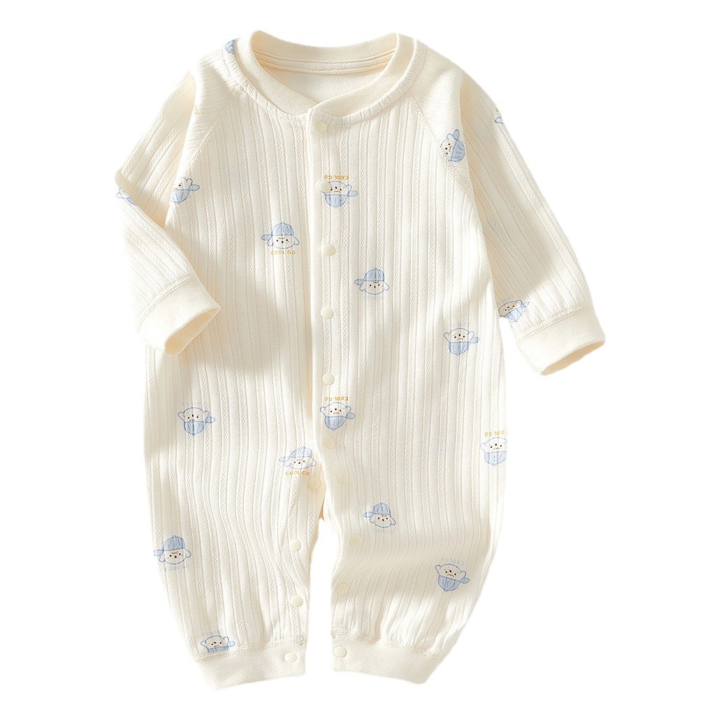 Mono de bebé primavera y otoño pijamas de algodón puro clase una ropa de recién nacido Otoño e Invierno ropa de bebé de manga larga mameluco
