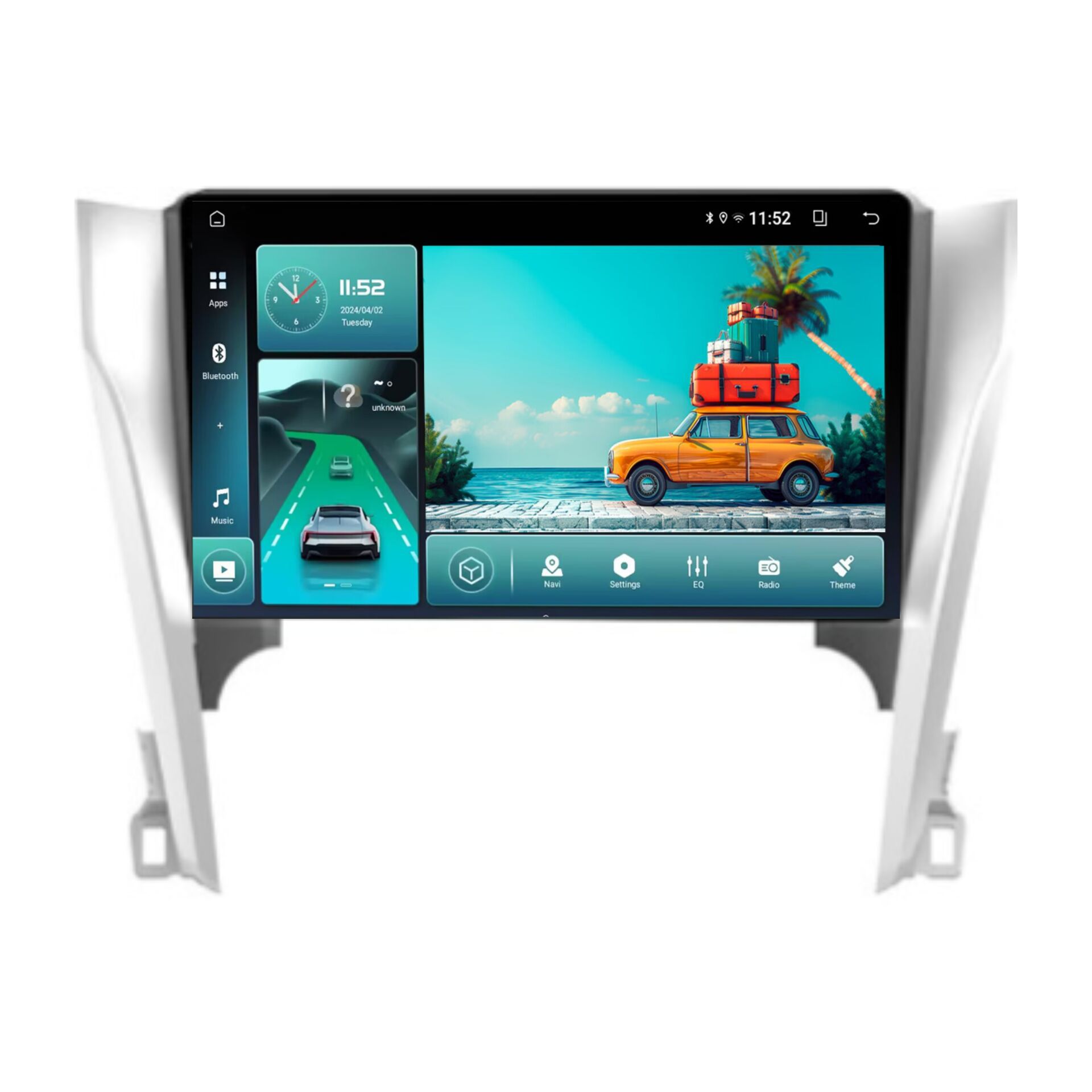 10inch Camry Hd Reversing Large Screen Ips Display Image Versatile Frame Smart Car Gps Android Navigation