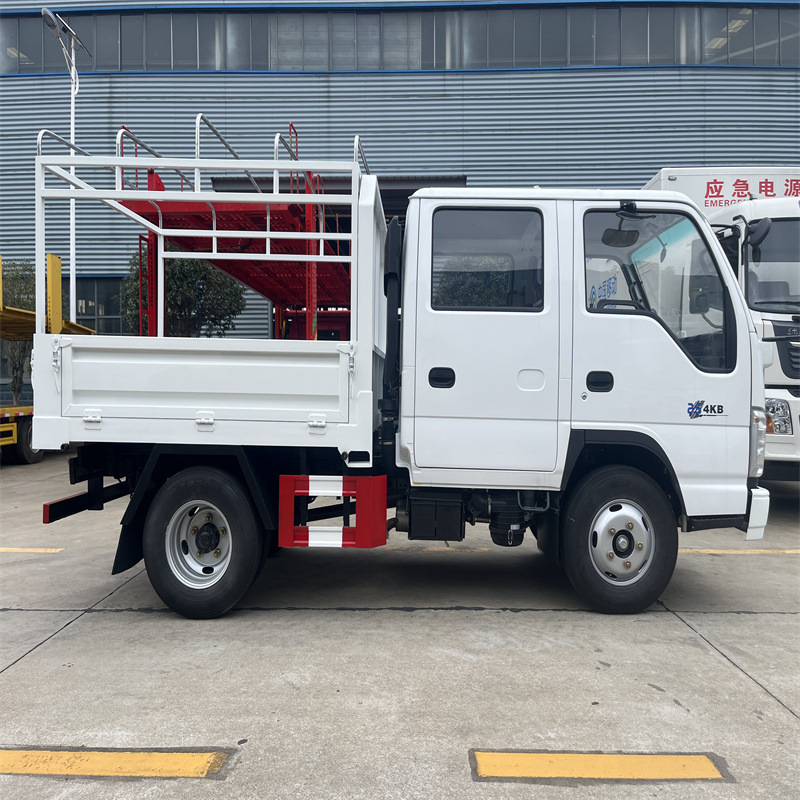 Export Right-Hand Drive Isuzu 6-Seat Truck, Double-Row Aerial Work Vehicle, Isuzu 3-Ton Dump Truck, Tipper Truck