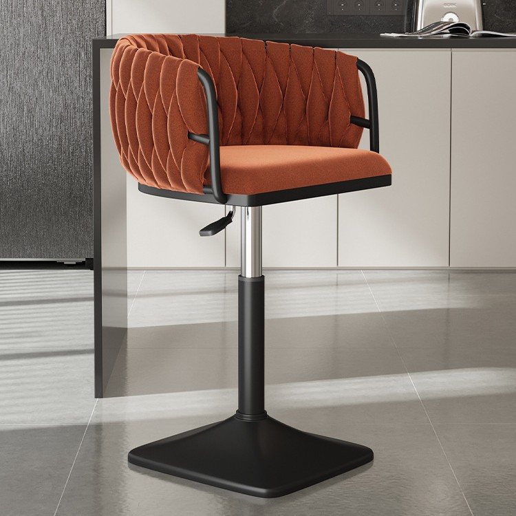 Silla de bar giratoria alta, silla de bar con envío gratuito, silla de bar de alta gama, delante, silla alta de moda, taburete de bar image 34