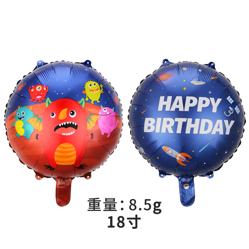 Amazon Nuevo Alien globo especial en forma de virus en forma de globo de aluminio película Monster Niños de dibujos animados Decoración