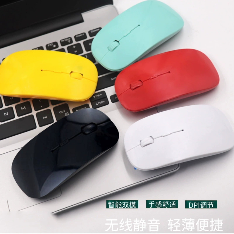Mute wireless mouse, laptop, keyboard