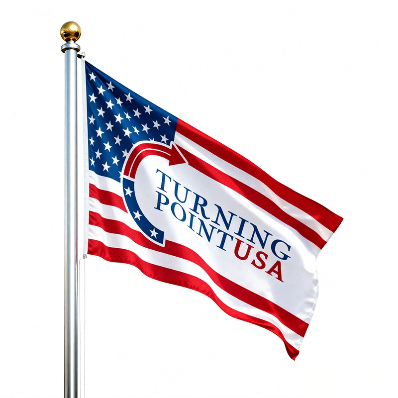 亚马逊跨境旗子定制Turning Point USA flag90*150美国转折点旗帜|undefined