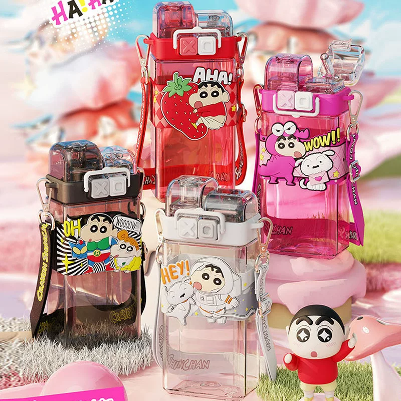 Capacious crayons with glass, high quality children's plastic bottle