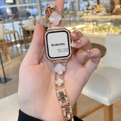 金属のクローバーの細いドリルはapplewatch9アップルの腕時計を適用します。