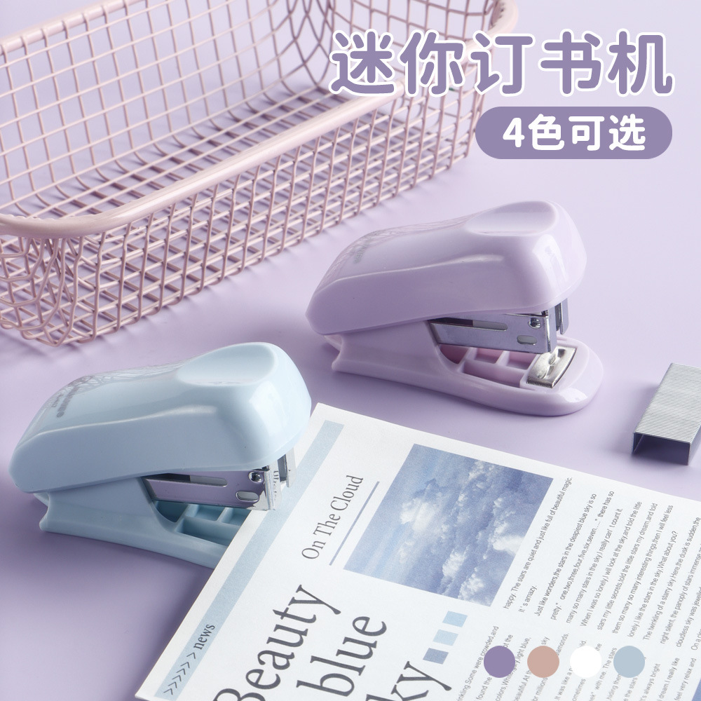 Estudiantes con grapadora mini oficina 12 grapadora grapadora simple grapadora al por mayor