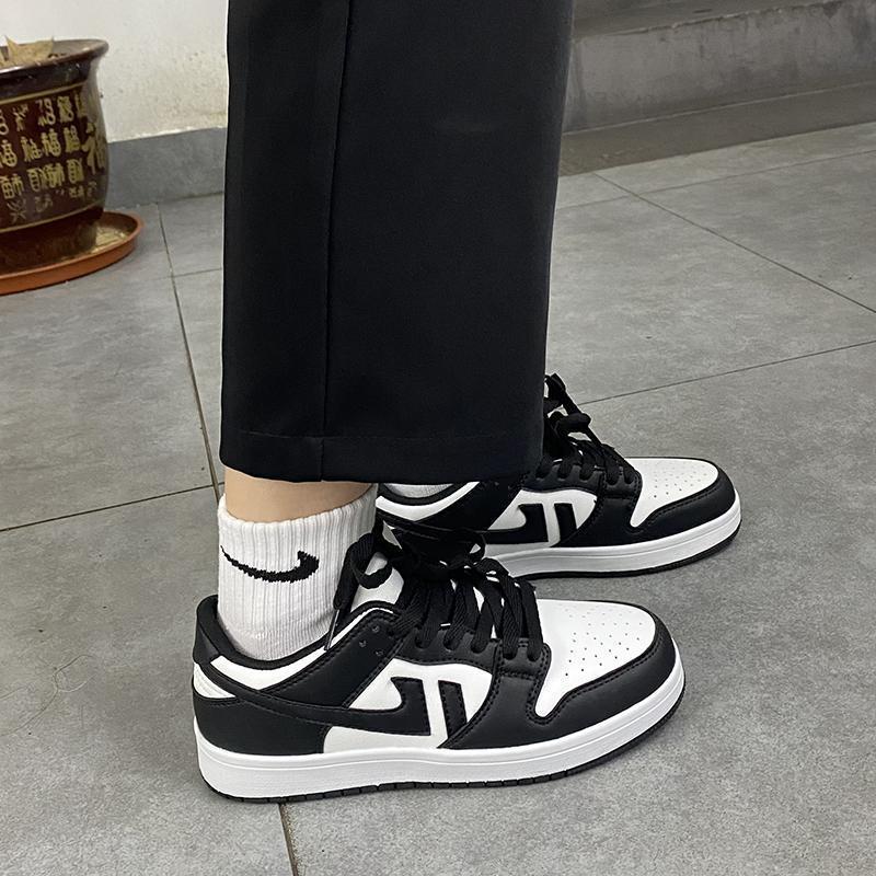 Black And White Panda Net Red Sneakers Casual Couple Shoes Low Top Breathable Sports Men S Shoes Student Women One Drop_voghion.com