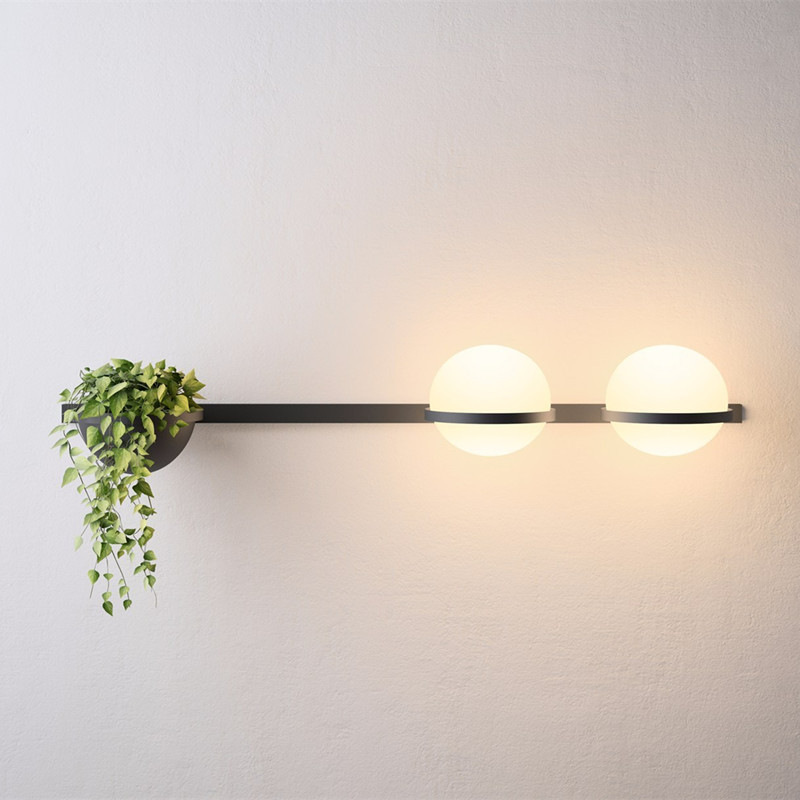 Nordic Simple Modern Living Room Corridor Bedroom Dining Room Green Plant Wall Lamp Designer Chandelier Table Lamp Combination Lamp