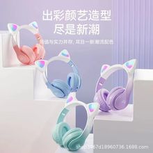 2025跨境爆款渐变色28PRO无线头戴式蓝牙耳机厂家批发直销