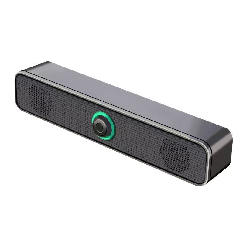 USB有线音箱复古低音炮长条式双喇叭家用客厅音箱电脑桌面音响|undefined