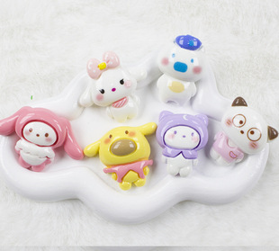 Special Offer Sanrio Glossy Resin Accessories Cream Glue Mobile Phone Case Refrigerator Magnet Hair Rope Hairpin Material Patch Wholesale
