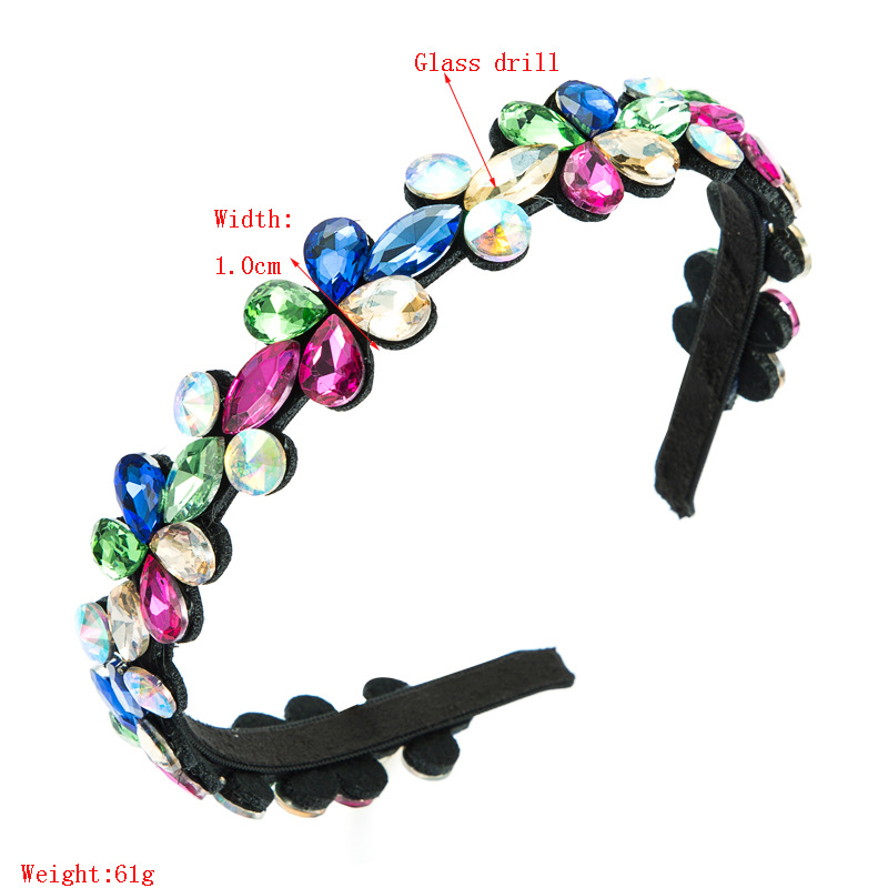 Flower Glass Thin Headband display picture 1