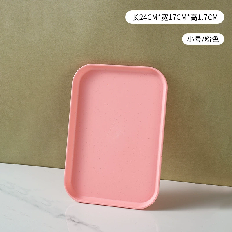 Nordic INS wheat straw trap household color plates commercial barbecue bakery dish large plastic tea plate