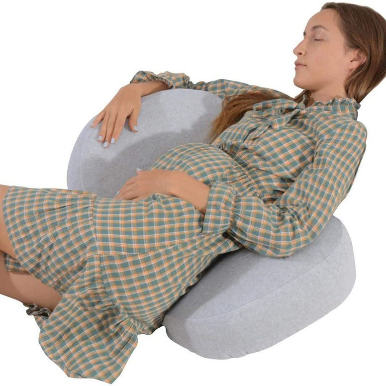 Сплошной цвет спящих подушек для беременных на талии