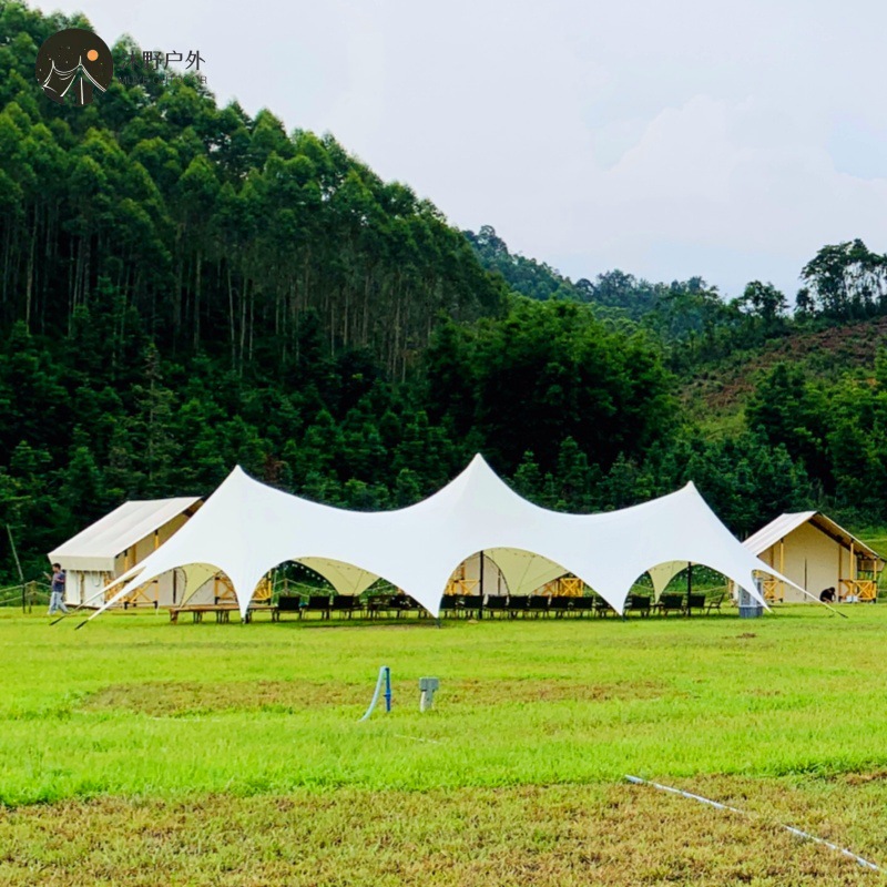 Muye al aire libre grande Wanzhong montaña camping dosel protección solar campamento a prueba de lluvia Super gran joroba carpa Oxford tela