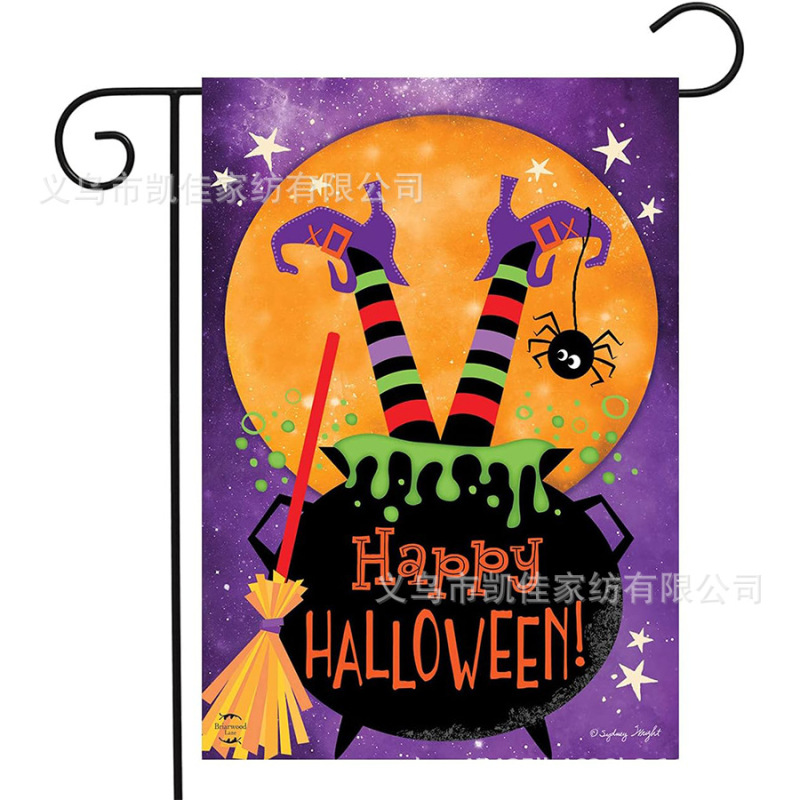 越境熱販売新型秋花園旗ハロウィーン黒猫幽霊装飾庭装メーカー直販|undefined