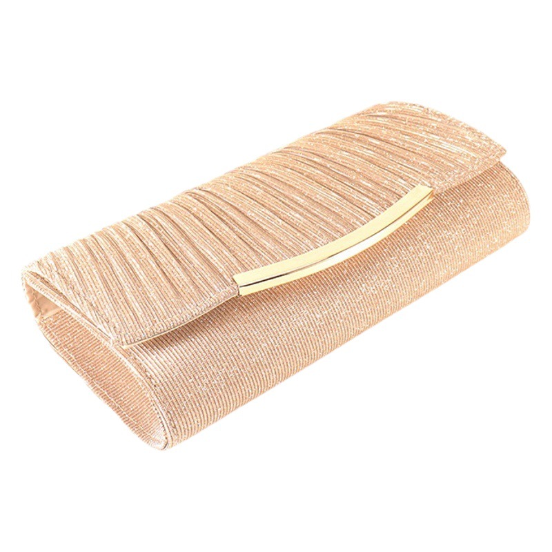 Comercio exterior transfronterizo nuevo bolso de noche de las mujeres de color sólido Flip bolsa de boda Vestido bolsa de la cadena bolso de la Cena de las mujeres