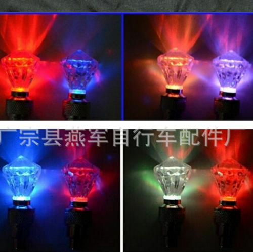 Haoxin vibration switch colorful bicycle valve light mountain bike valve light dead fly accessories hot wheels colorful fire