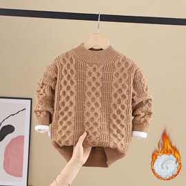 男童毛衣秋冬款保暖加厚儿童针织套头打底衫宝宝毛衣洋气针织潮流