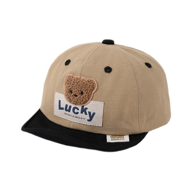 Sombreros bebés primavera y otoño lindos osos bebés varones sombreros de pato de verano niñas sombreros de béisbol de borde suave delgados