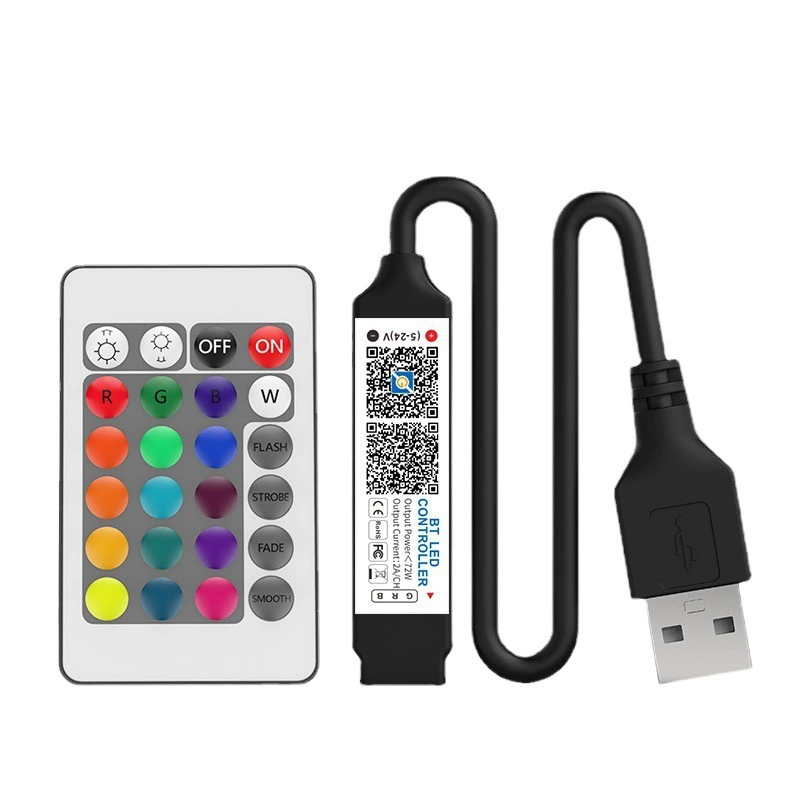 5V-24V Bluetooth RGB лампа с контроллером мобильного телефона Переключатель времени музыкальный режим