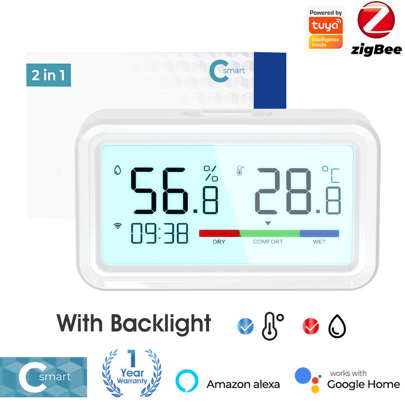 Tuya zigbee 温湿度計検出器スマートホーム屋内ワイヤレス電子温度計と湿度計センサー|undefined