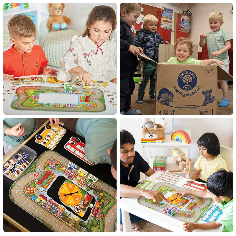 Быстрая и Медленная Лиса British OrchardToys автобусная остановка обучающая настольная игра для развития счёта у детей 3+