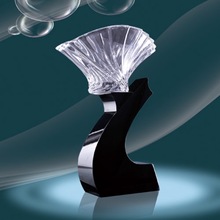 优秀员工水晶奖杯，金属奖杯制作