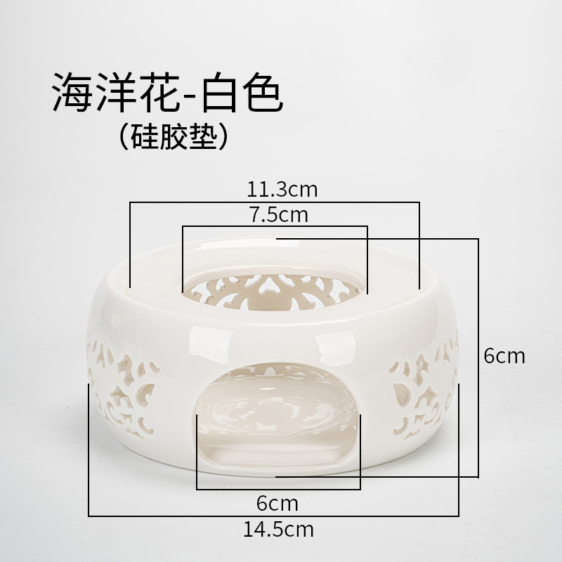 Directo de fábrica de té de la vela calentador de cerámica de la preservación del calor del hogar calefacción calentador de té restaurante Hotel calentador de té