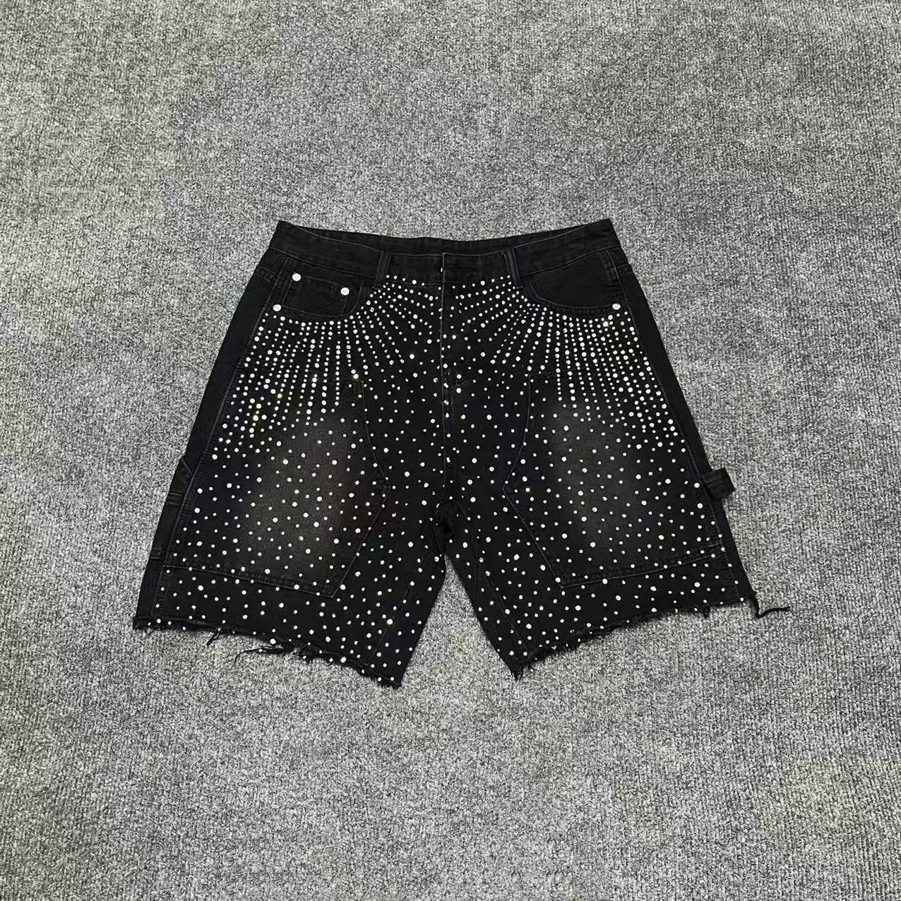 Marca de moda Alcatraz tira reflectante letra impresa camiseta de mangas cortas para hombres y mujeres callejera pantalones cortos casuales set Old Money Style