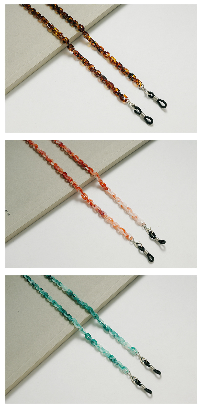 Glasses Chain Classification Retro Simple Style Geometric Acrylic Unisex Glasses Chain