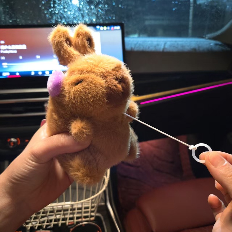 かわいいウサギの耳が動くカピバラペンダントぬいぐるみカピバラランドセルペンダント|undefined